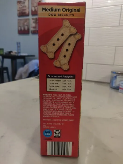 Heart to Tail Dog Biscuits Ingredients