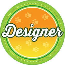 icon of a designer dog breed, indicating a hybrid such as a Teddy Bear puppy