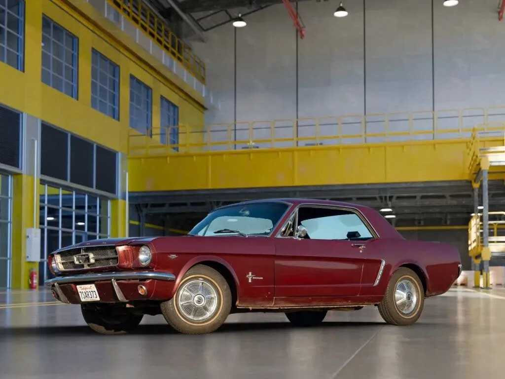 Interior view of a 1965 Ford Mustang Convertible