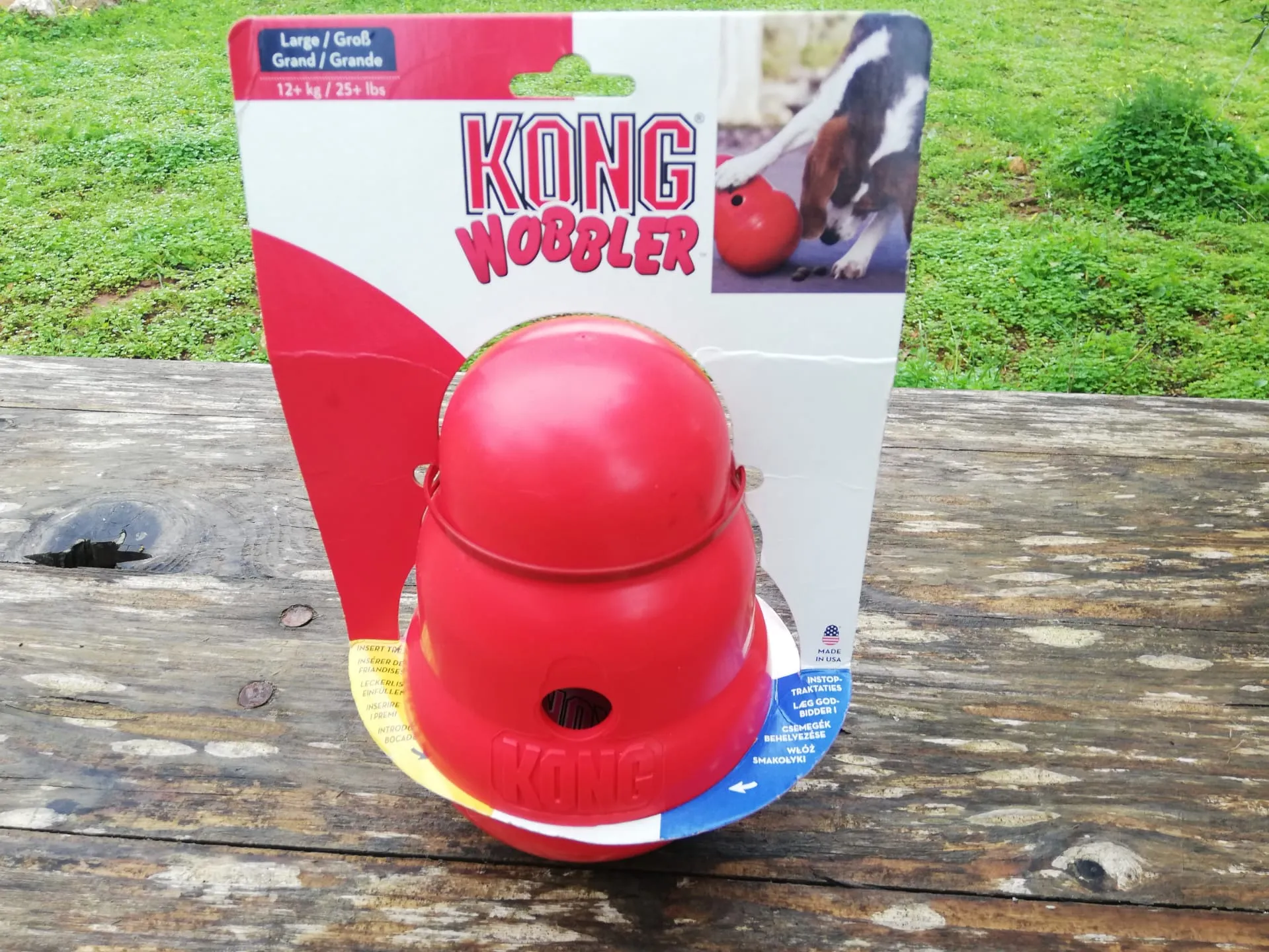 KONG Wobbler Interactive Treat Dispensing Dog Toy