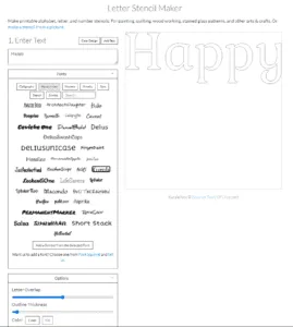 letter stencil maker