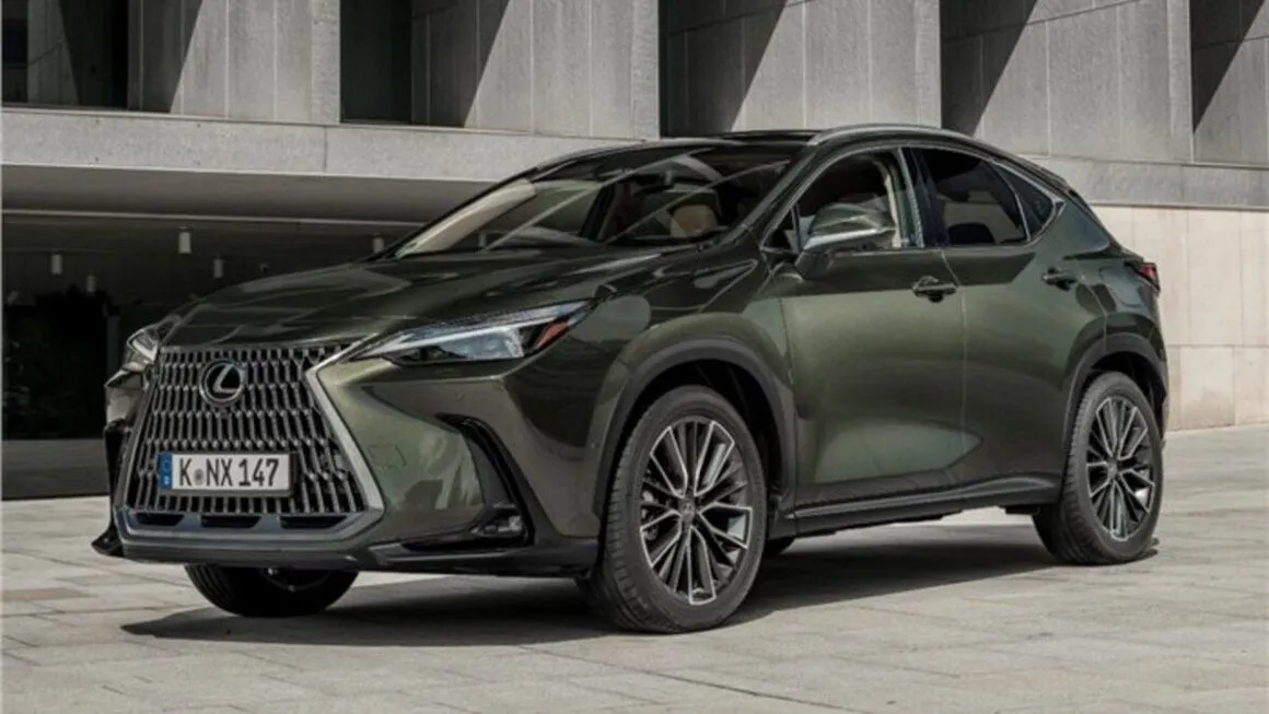 Lexus NX 350h front angle view