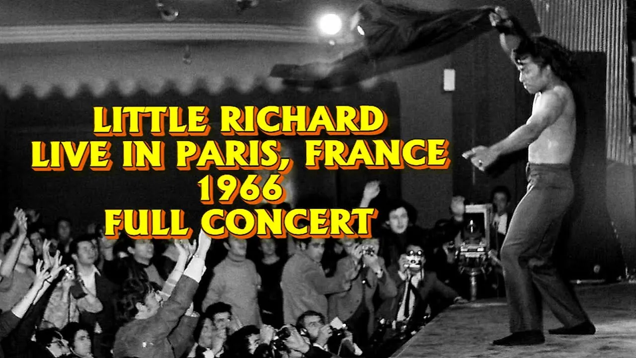 Little Richard performing live in 1966, his energy captivating the audience