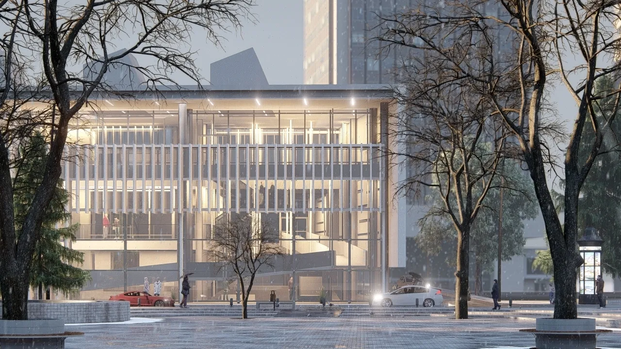 Lumion render of a museum development, depicting requirements for simpler projects