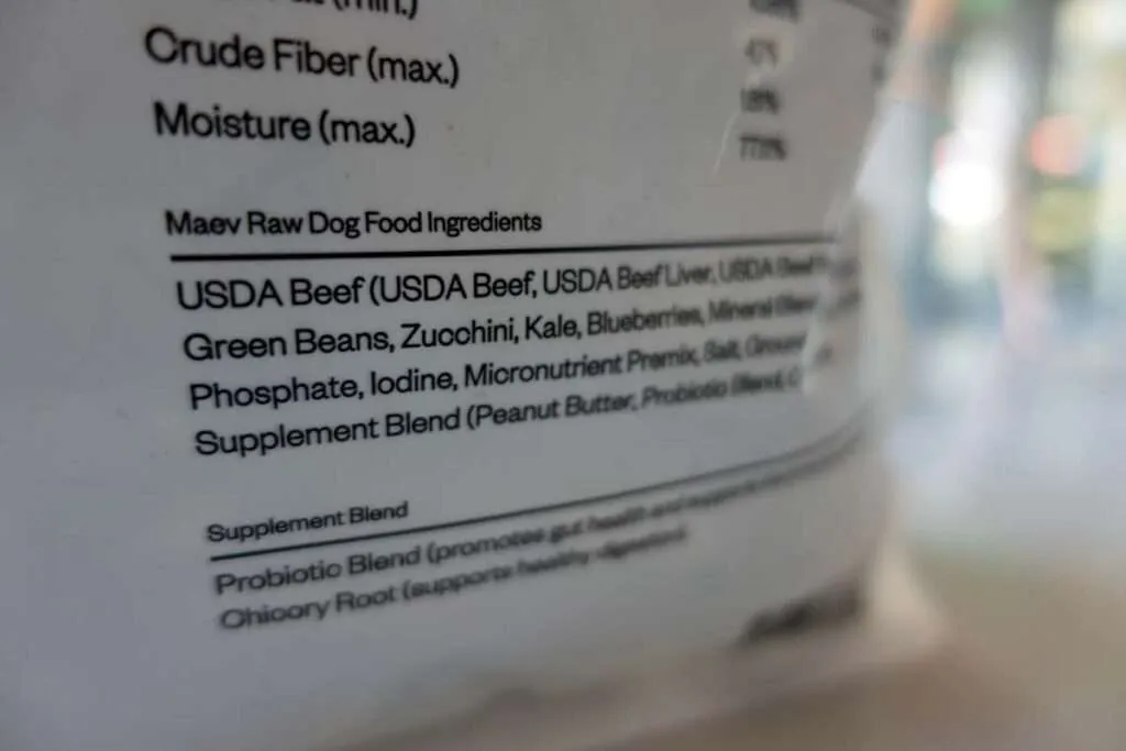 Maev use human grade ingredients