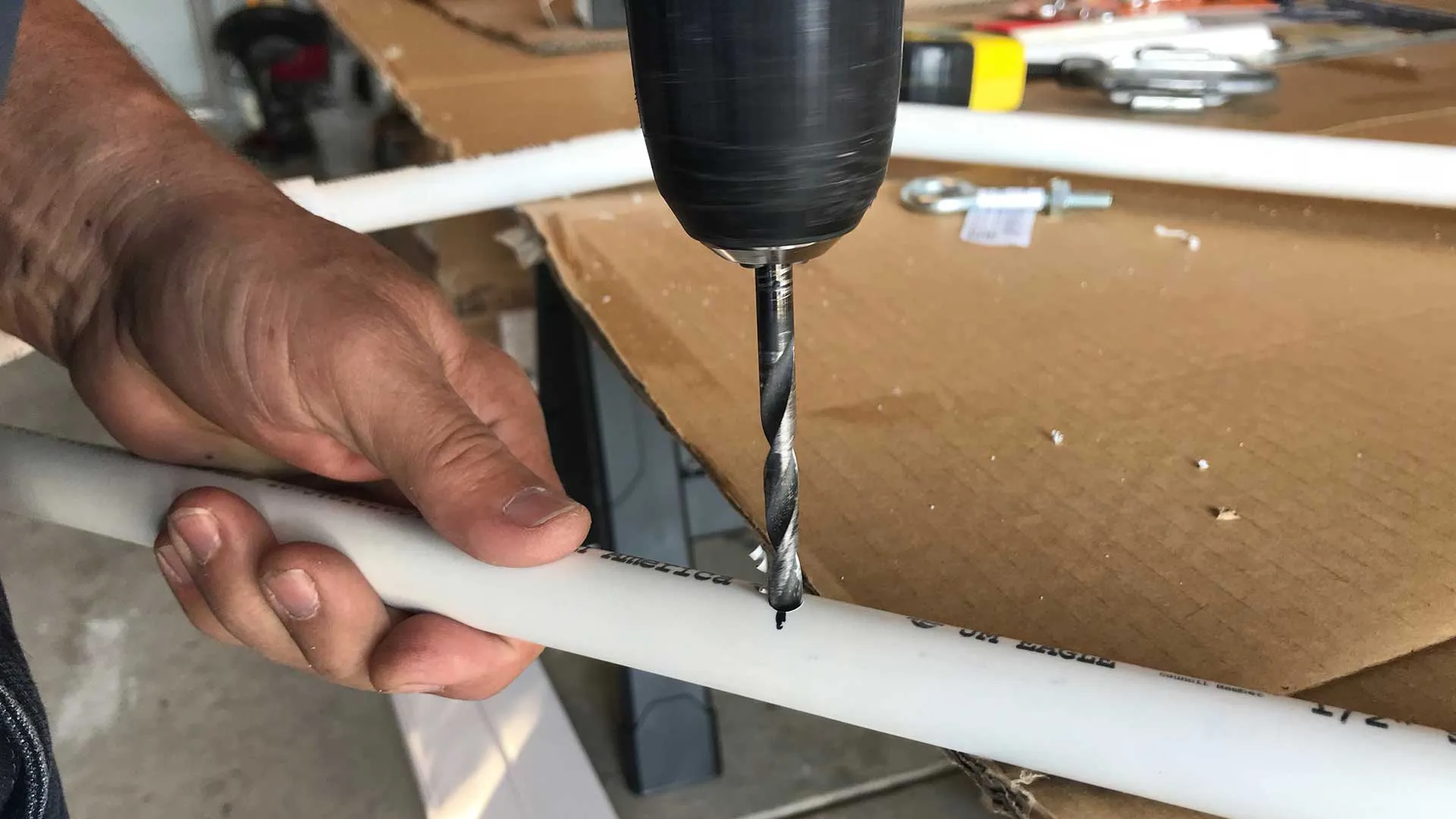 Measuring the ceiling width for a DIY dog car barrier
