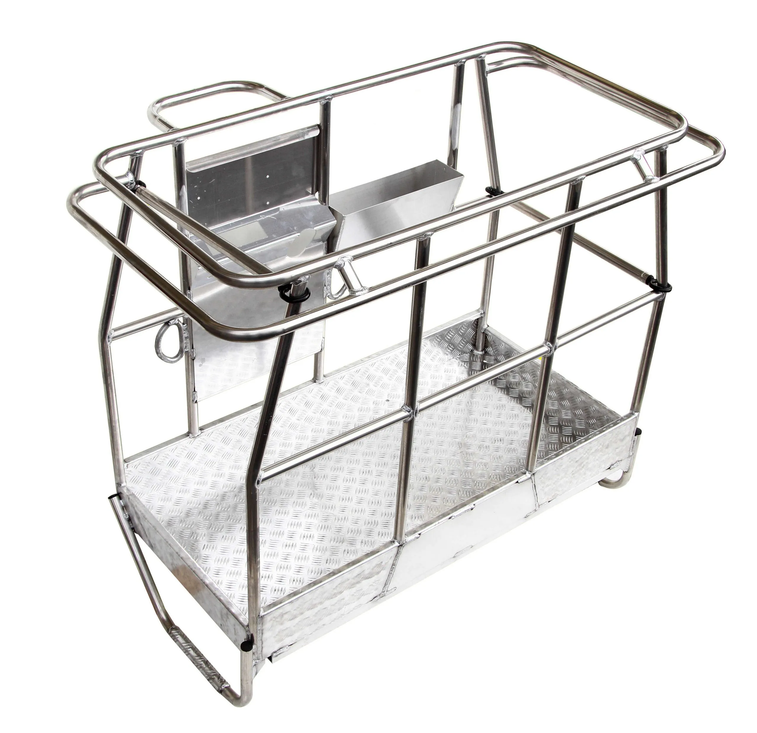 metallic boom lift basket