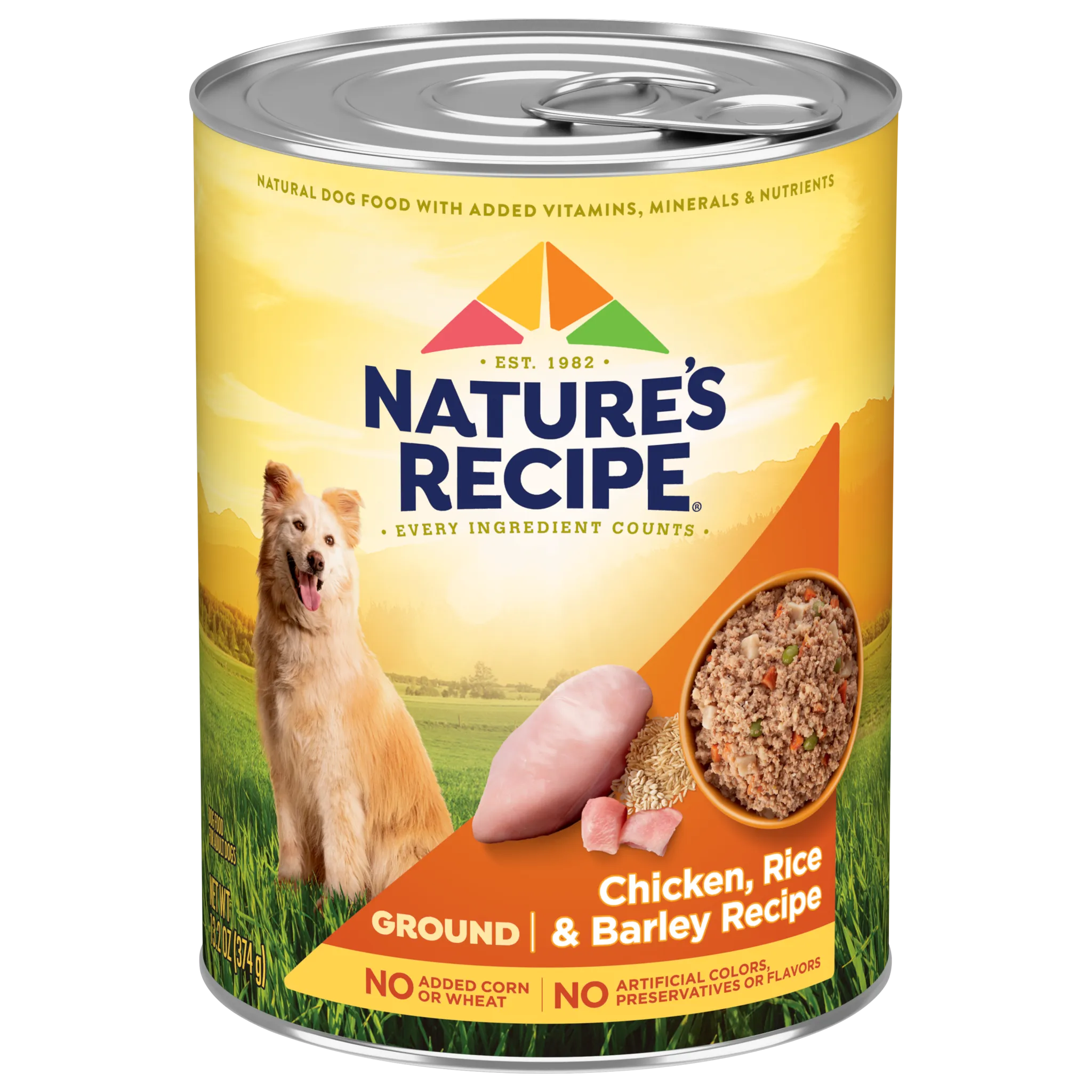 Nature's Recipe Chicken, Barley & Rice Ground Whole Grain Wet Dog Food