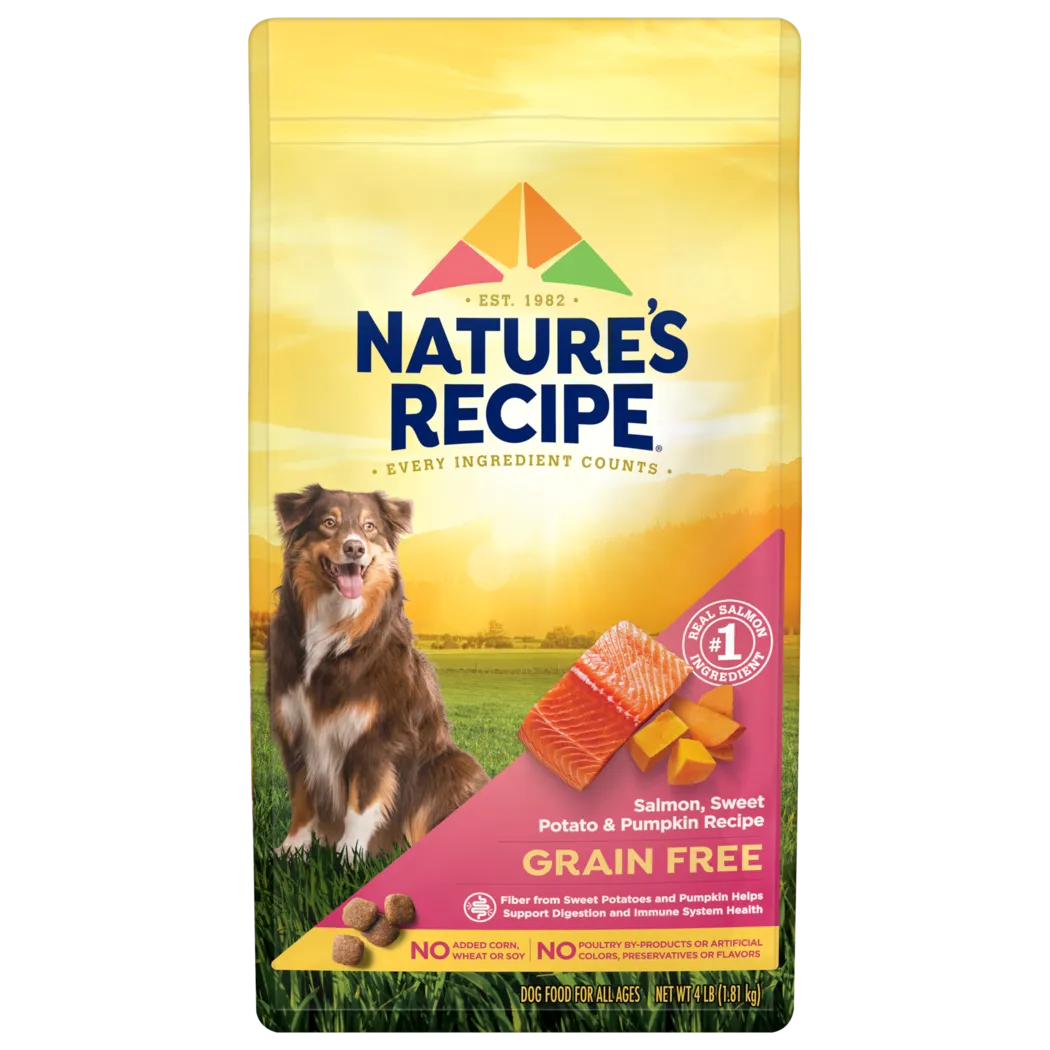 Nature's Recipe Grain-Free Salmon, Sweet Potato, Pumpkin Dry Dog Food