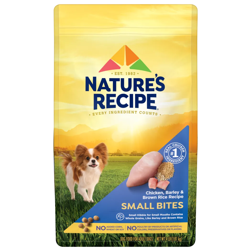 Nature's Recipe Small Bites Chicken, Barley & Brown Rice Dry Dog Food