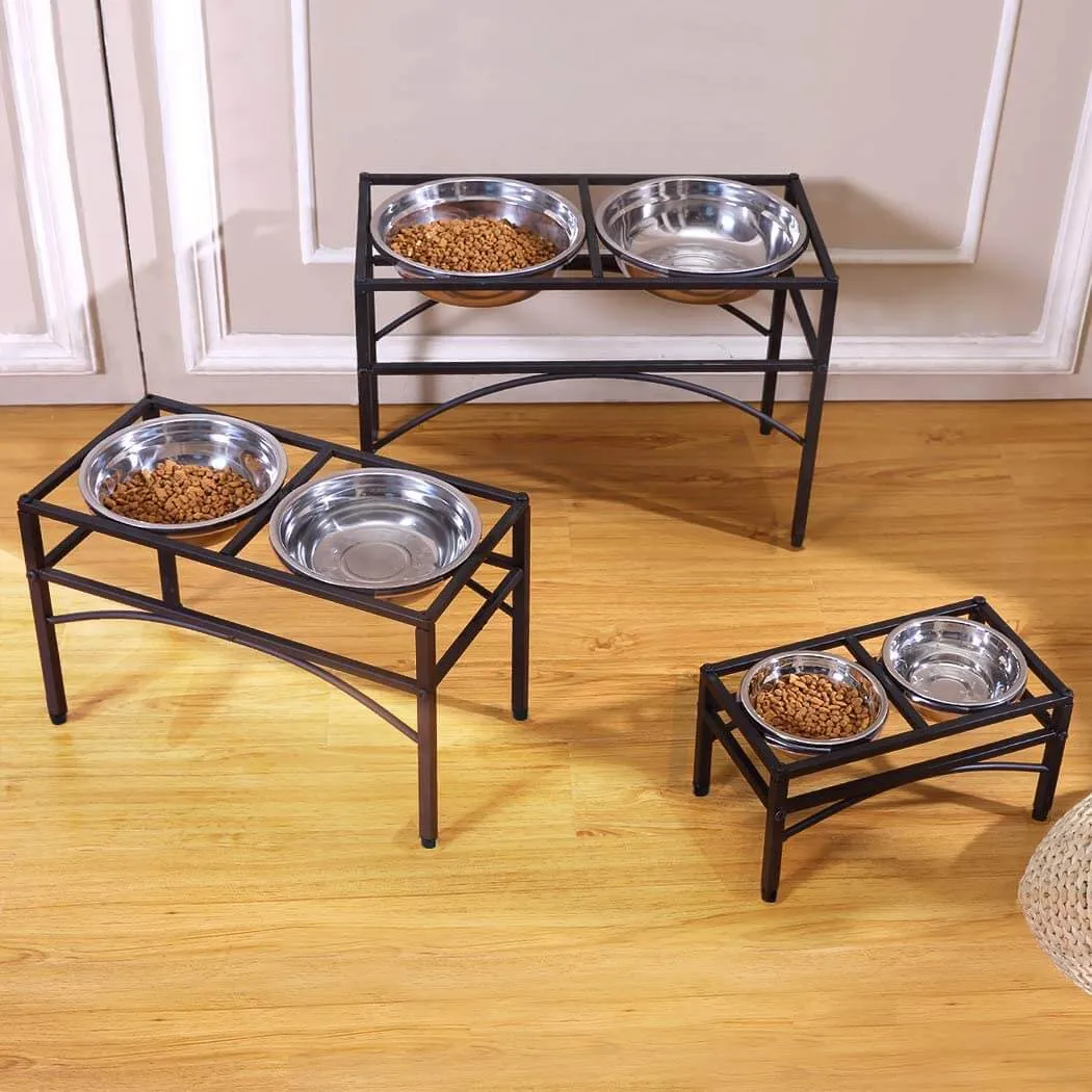 PaWz Dual Raised Dog Feeder Bowl