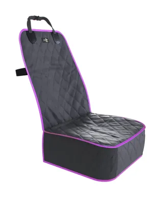 Pink Active Pets front dog car seat cover, a waterproof protector for SUV, truck, and sedan front seats
