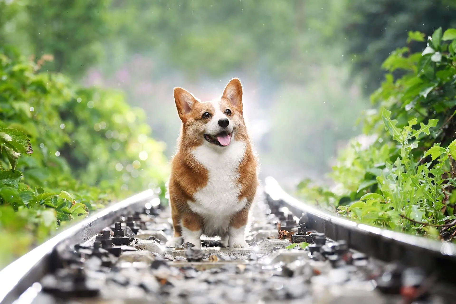Playful Corgi