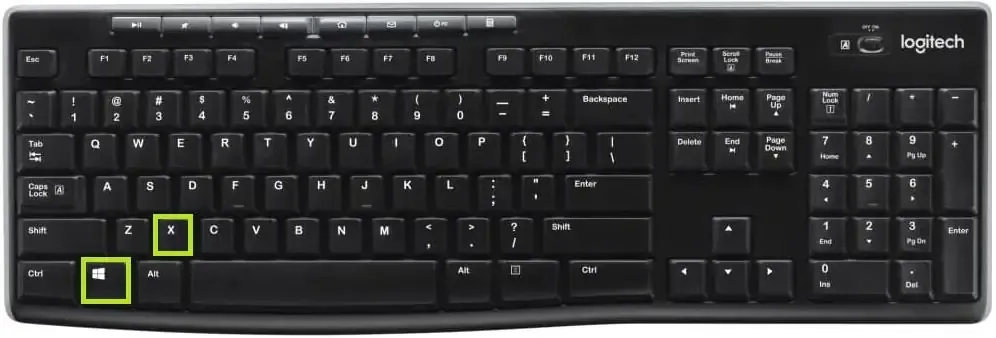 Press the Windows key + X and select Device Manager from the list.