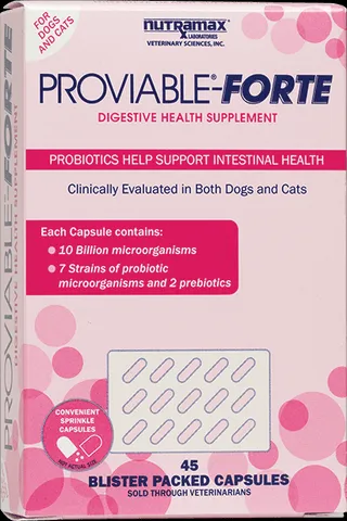 Proviable Forte sprinkle capsules for dog digestion