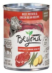 Purina Beyond Beef, Potato, &amp; Green Bean Ground Entrée, a top budget canned dog food option