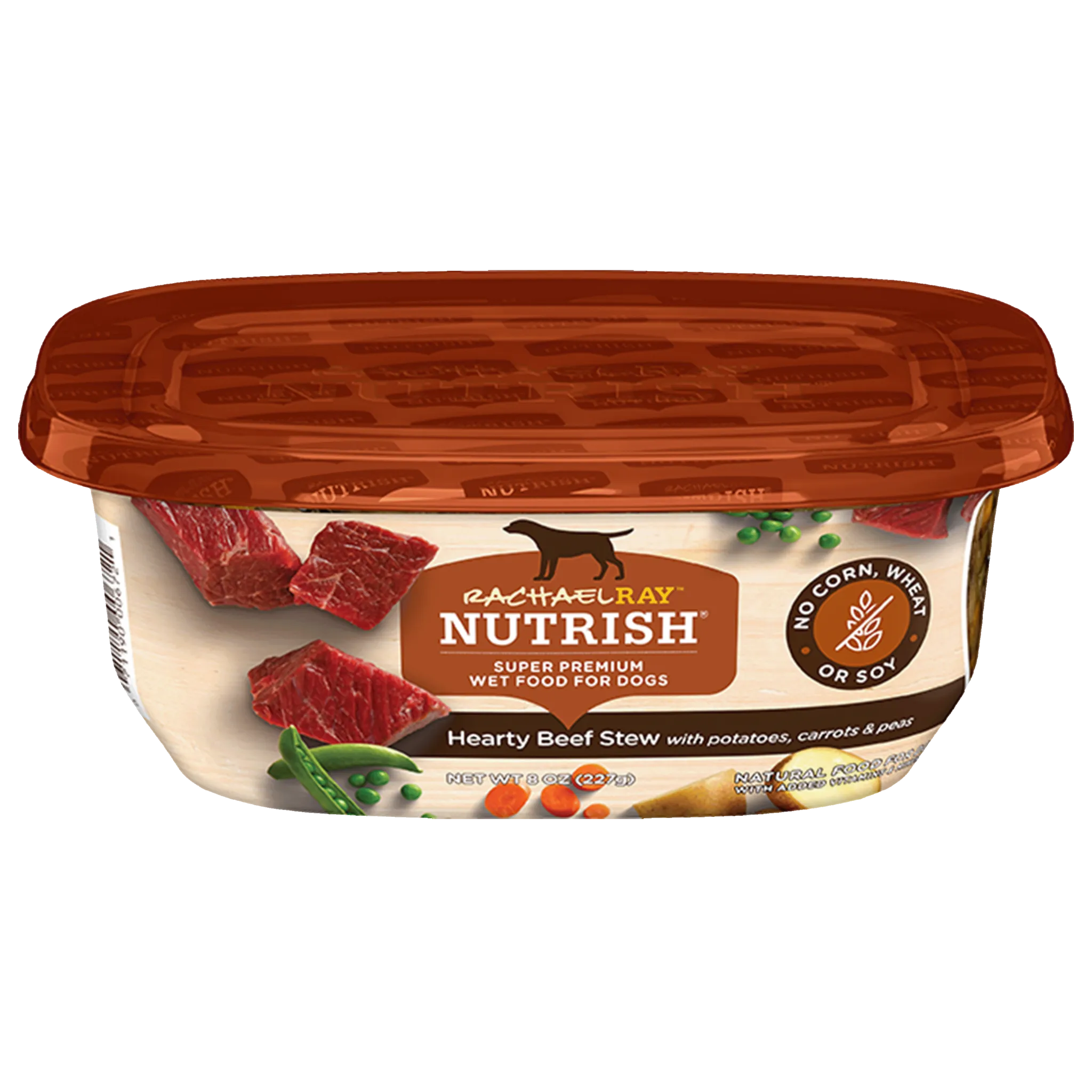 Rachael Ray Nutrish wet dog food trays featuring diverse flavors