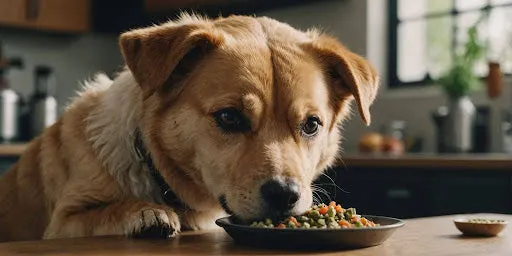 Raw ingredients used in healthy dog food, including meats and vegetables for balanced nutrition.