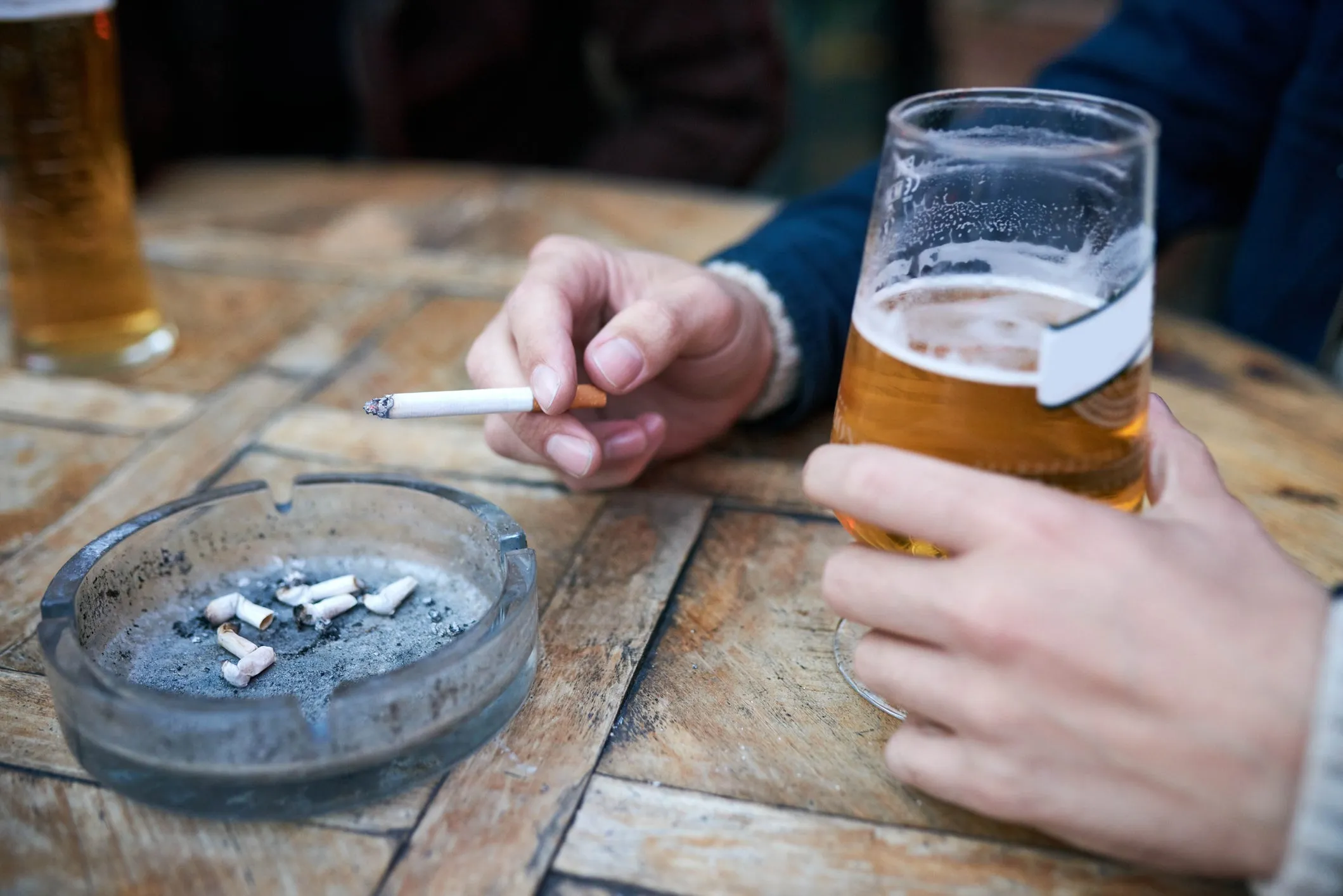 Researchers have found a party lifestyle of smoking and drinking can impact your health from your thirties