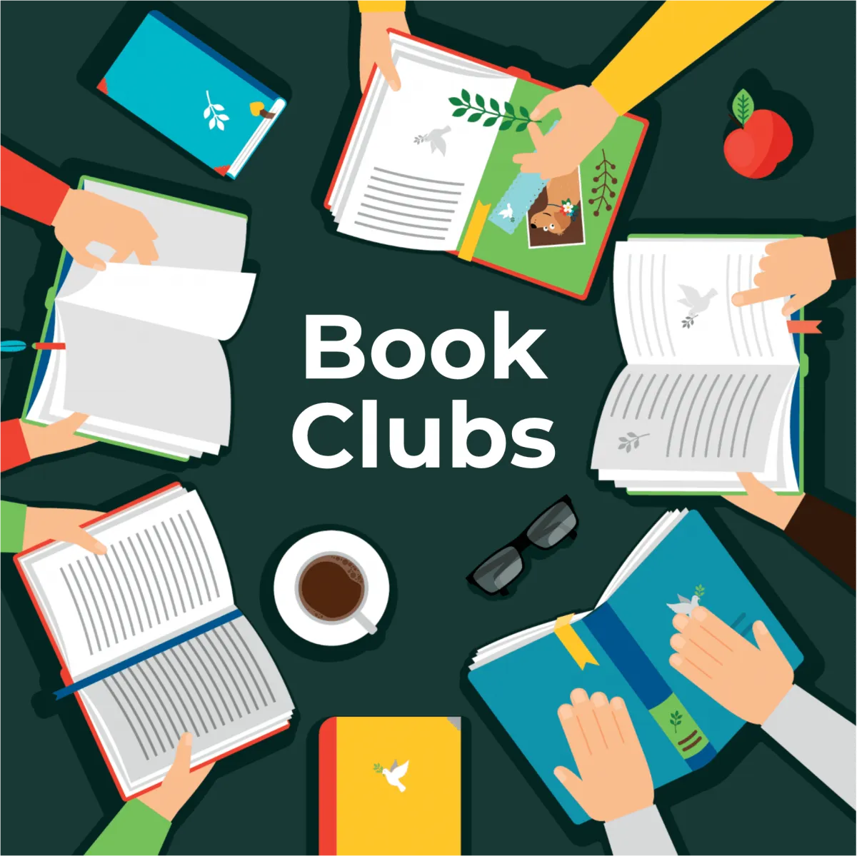 Seniors gathered for a lively discussion at the Evergreens Book Club