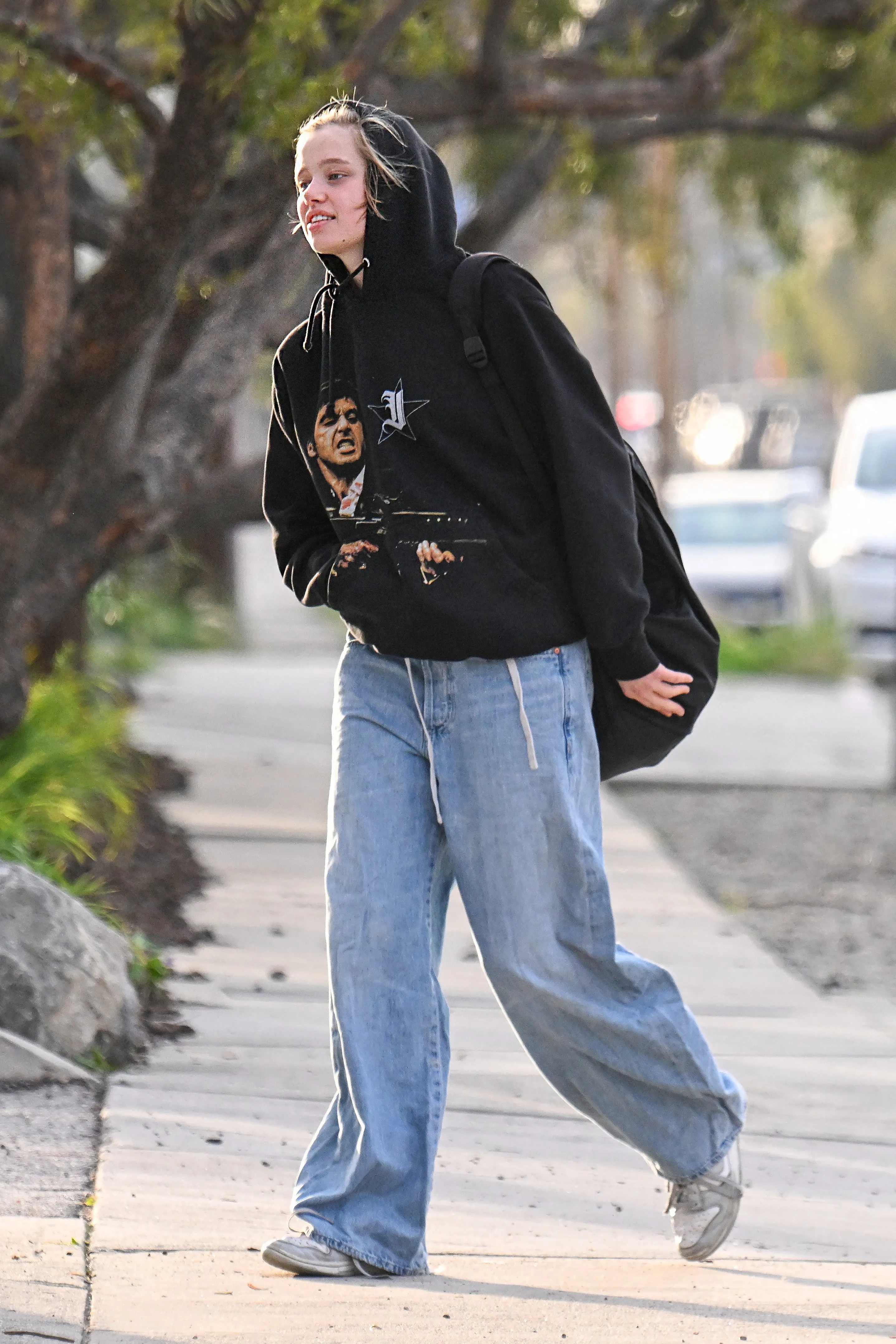 Shiloh Jolie in Studio City, dressed for her dance class.