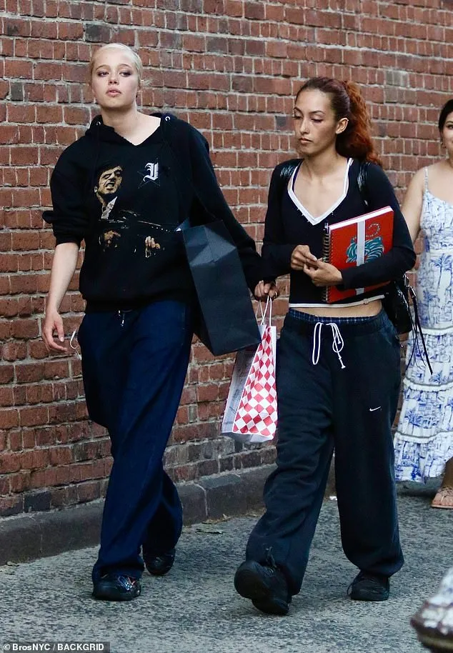 Shiloh sported a classic centered labret, a style once popular in the early 2000s that was worn by stars like Christina Aguilera and Travis Barker