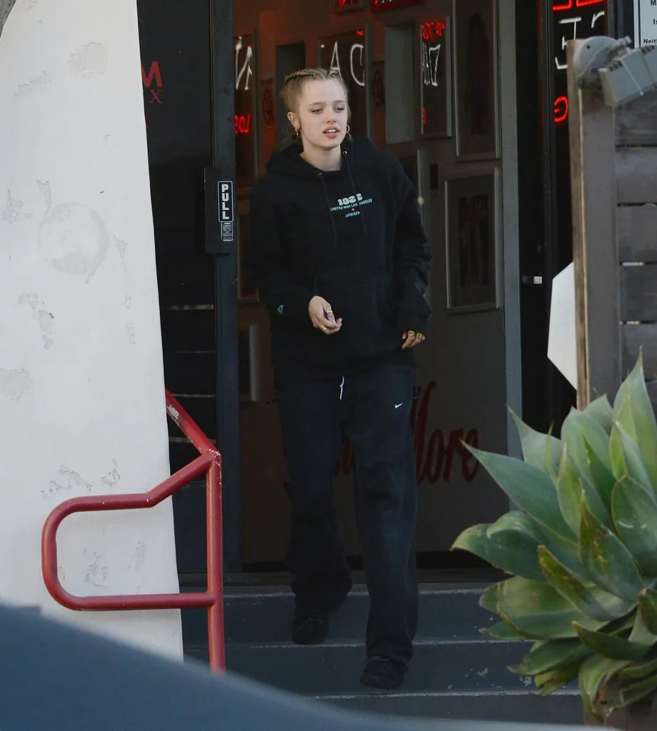 Shiloh sported tight braids at a recent LA outing