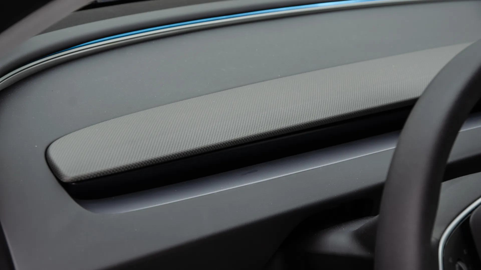 Side view of Model 3 Performance interior