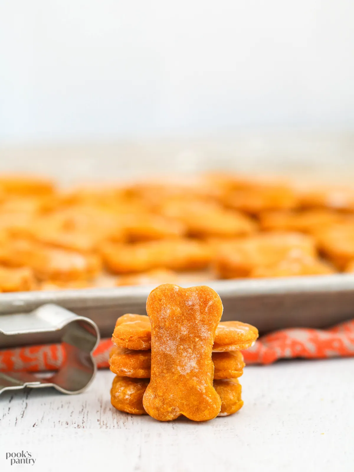 Stack of soft treats for senior dogs