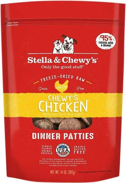Stella and Chewy's Freeze Dried Raw Chewy's Chicken Dinner Patties