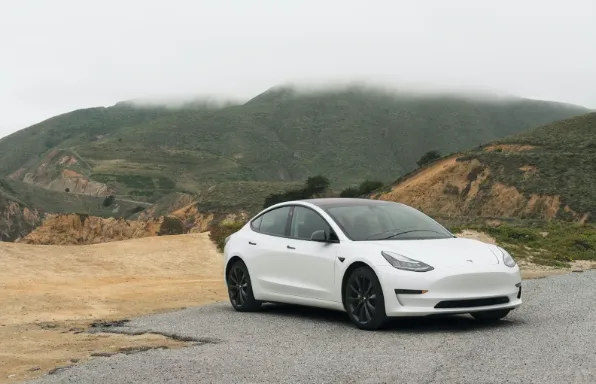 Tesla Model Y car front view