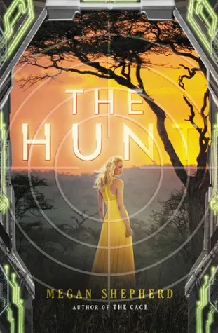 The Cage by Megan Shepherd book cover featuring a girl in a mysterious landscape