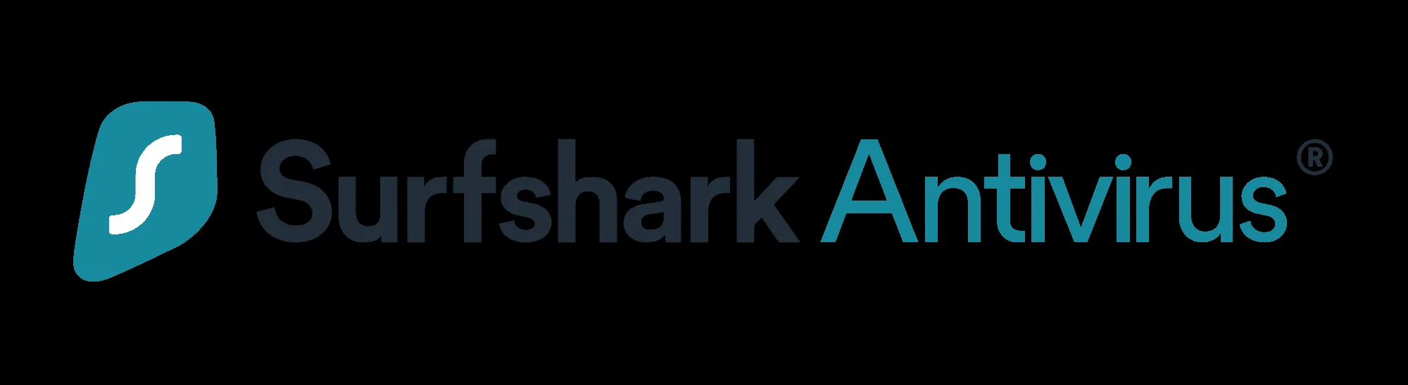 The distinct blue and white logo for Surfshark Antivirus, representing a trusted cybersecurity solution for iPad users.