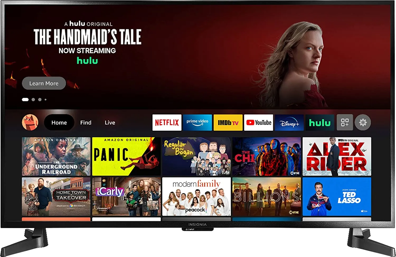 The Insignia F30 TV, highlighting a budget-friendly option for general use but lacking gaming-specific features like high refresh rate.