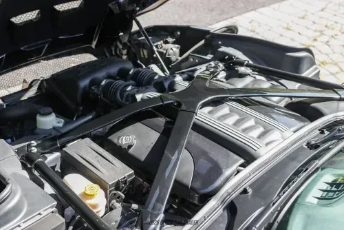 The powerful 8.4L V10 engine of the VLF Force 1, a modified unit originally from the Dodge Viper, optimized for enhanced performance.