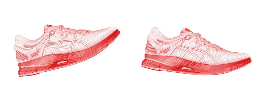 The revolutionary ASICS METARIDE™ model, a running shoe designed with GUIDESOLE™ technology to enhance running efficiency and promote an active asics lifestyle.