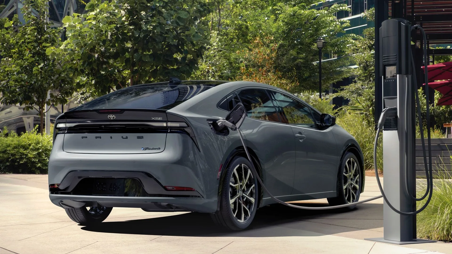 Toyota Prius Prime PHEV charging, showcasing plug-in hybrid technology and its efficiency