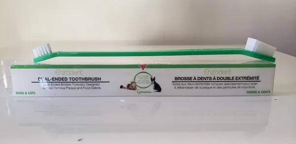 Vetoquinol Enzadent Dual-Sided Cat &amp; Dog Toothbrush