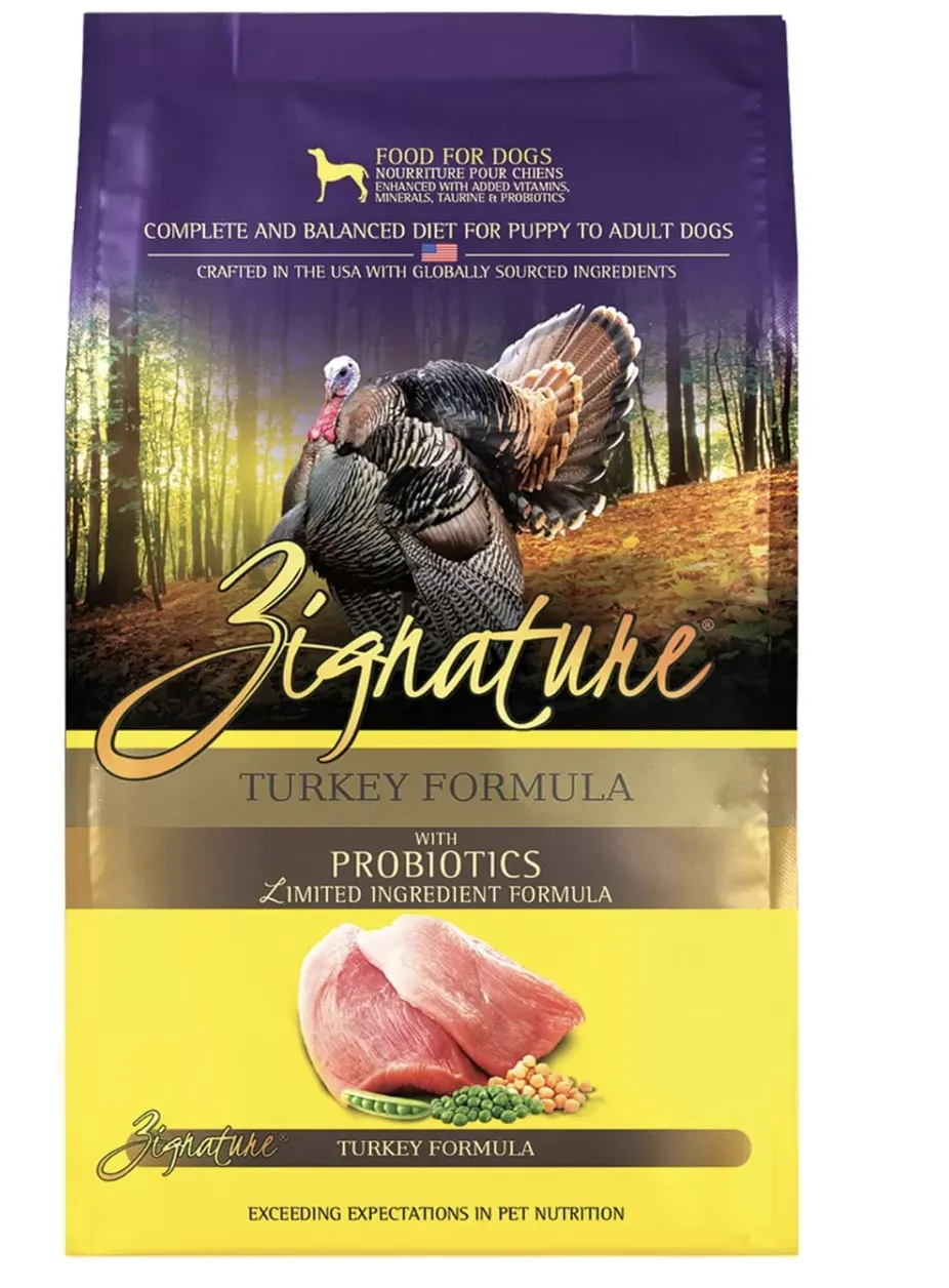 zignature dog food bag good food for french bulldogs with allergies
