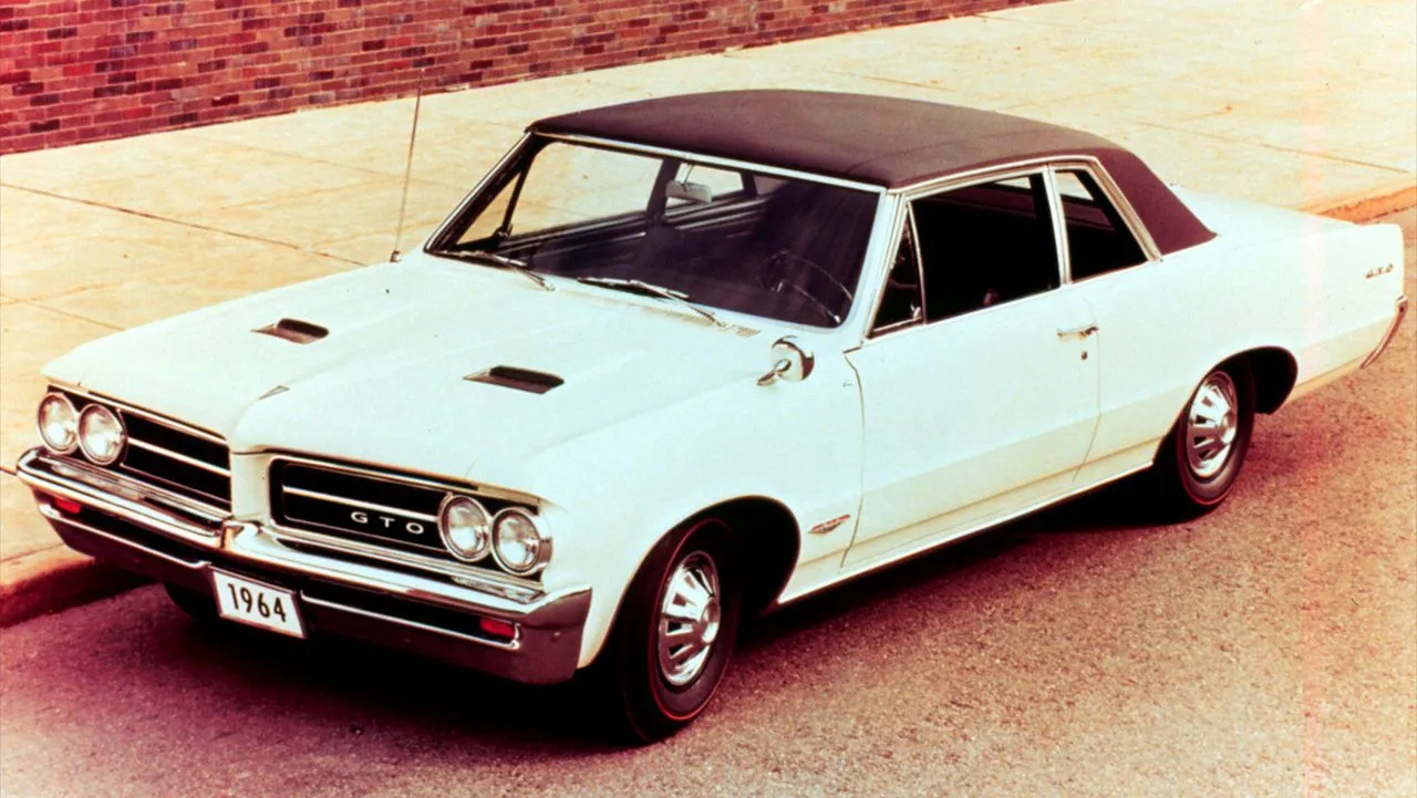 1964 Pontiac GTO, credited as the first true muscle car