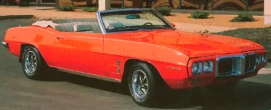 1969 Pontiac Firebird Sprint Convertible action shot