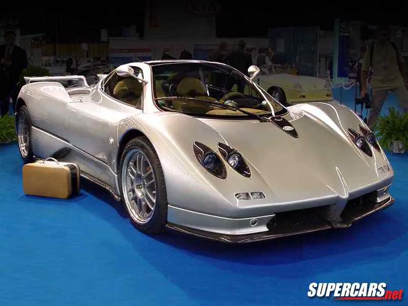 1999 Pagani Zonda C12-S interior glimpse of premium cockpit