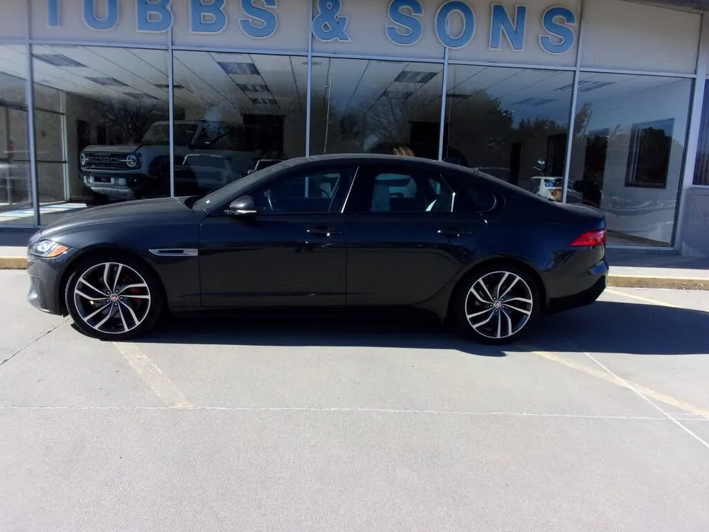 2017 Jaguar XF S RWD gray sedan highlighting elegant luxury design