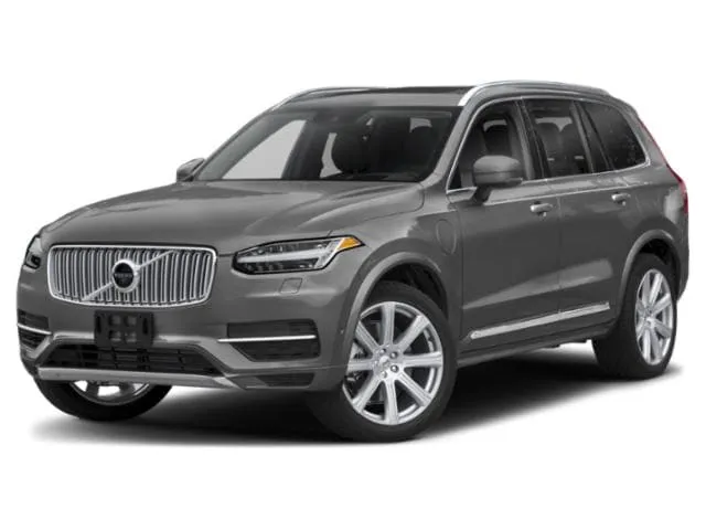 2019 Volvo XC90 SUV in white on a mountainous road