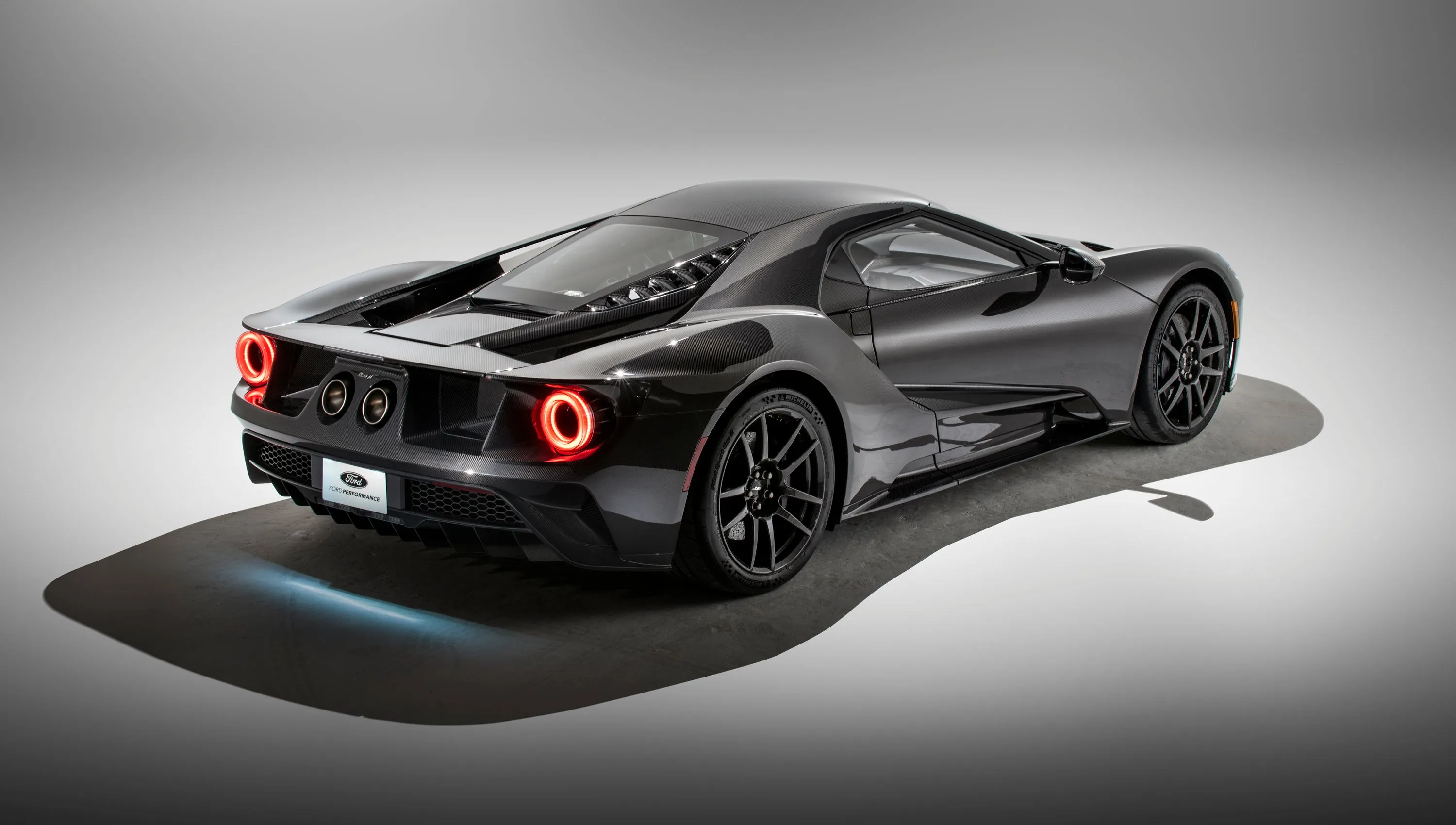 2022 Ford GT Rear 3/4 view in a studio setting