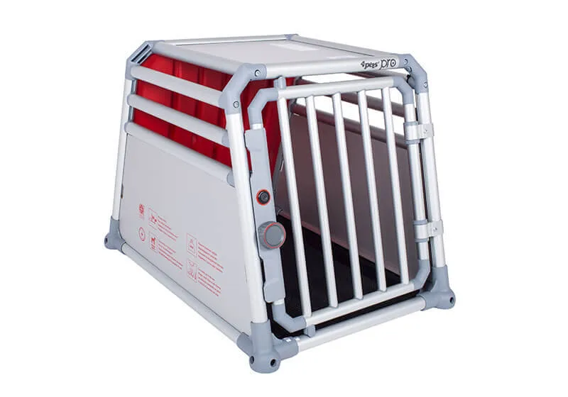4pets PRO, TÜV-approved silver dog cage