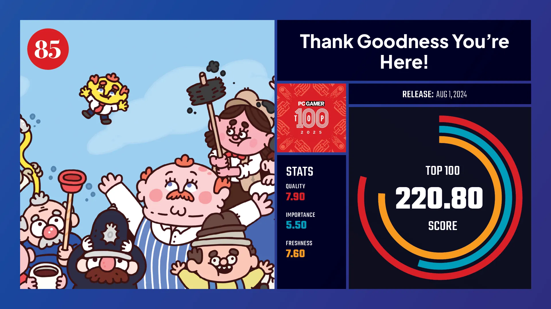 #85, Thank Goodness You