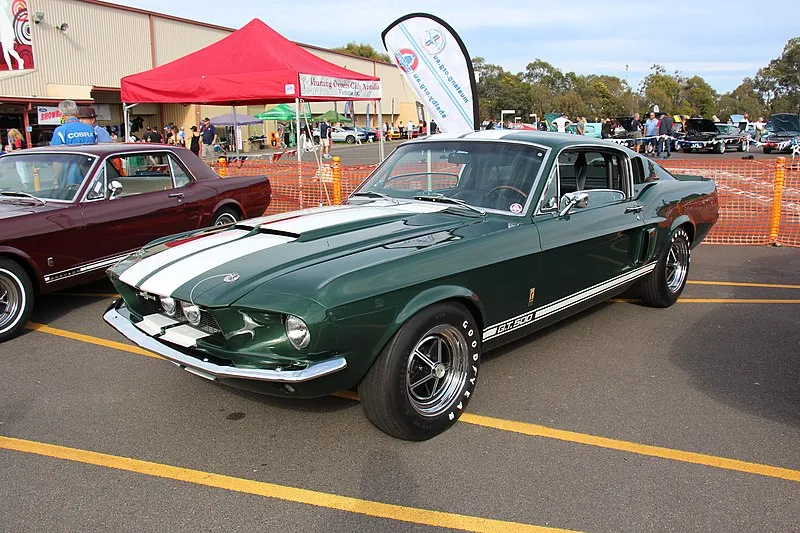 A 1967 Shelby Mustang GT500 Fastback, a pinnacle of Ford and Shelby's collaboration.