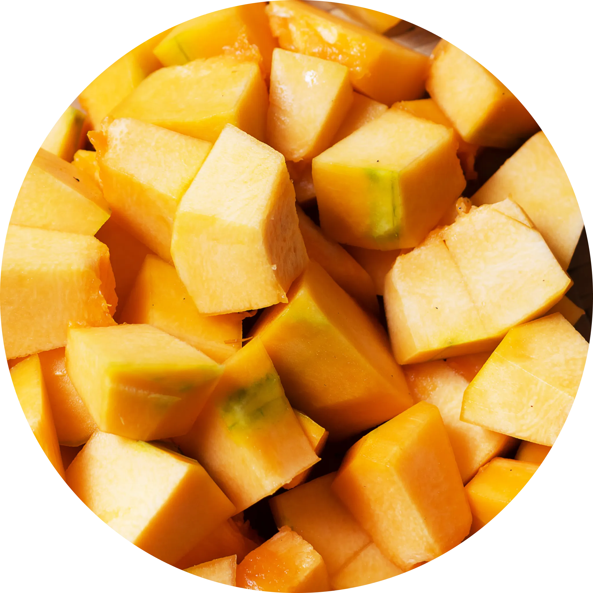 A close-up image of a whole pumpkin