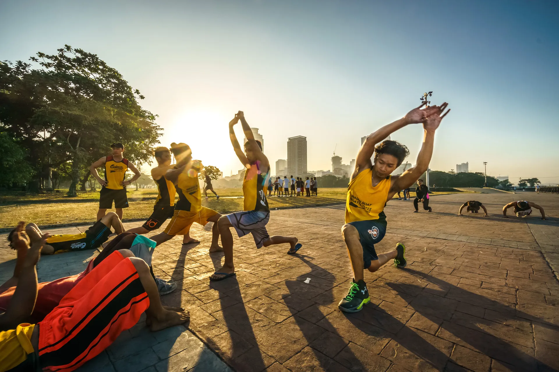 A person running outdoors, symbolizing physical activity and fitness